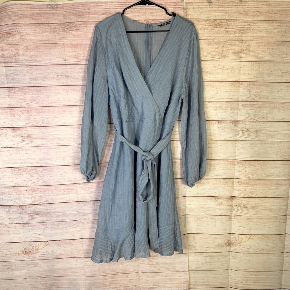 Shein Curve Blue Belted Dress Size 2X‎